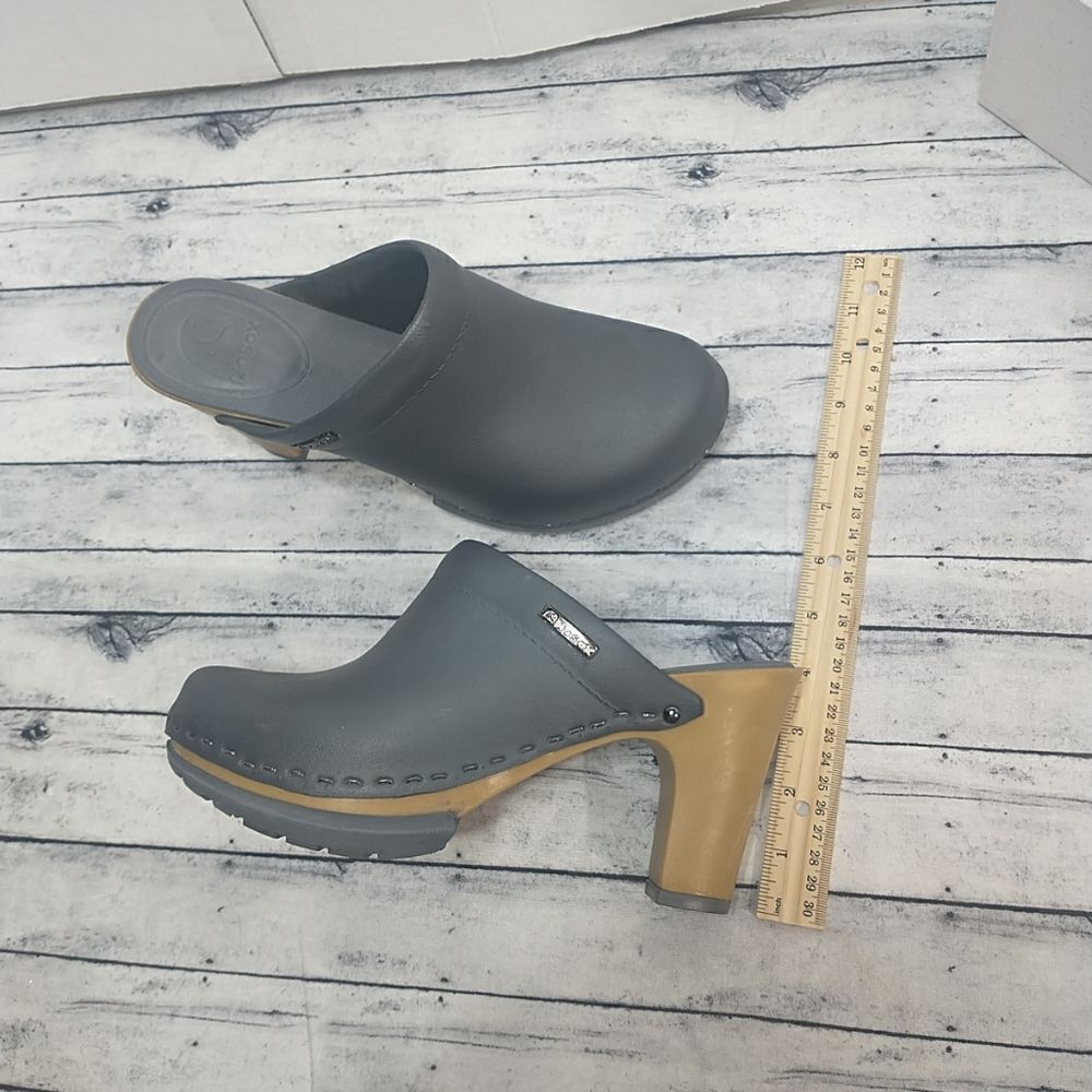 NoSoX PEPPER Mule Clog Heel, Womens SZ 10 Gray. Condition is Pre-owned. - Picture 7 of 10